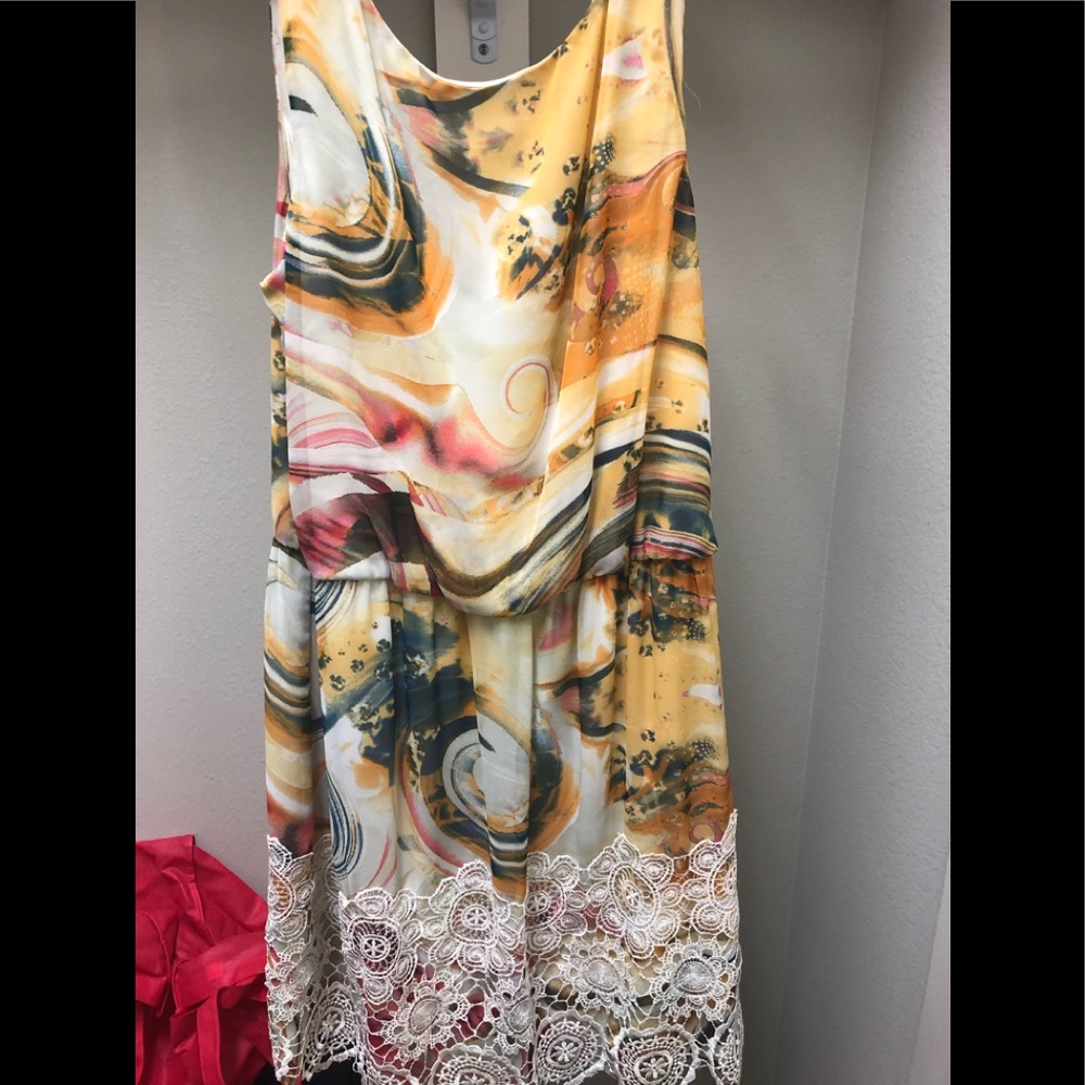 Multi colored, sleeveless dress